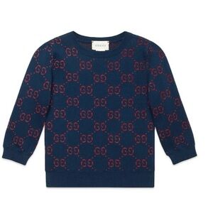 Gucci Navy and Red Sweater